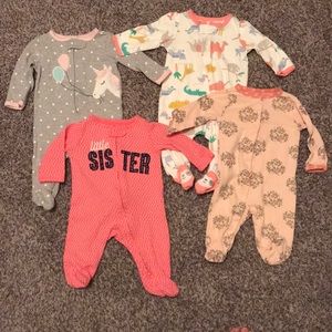 Carter’s long sleeve footed sleepers